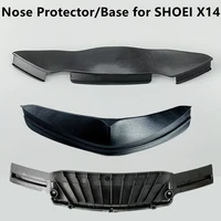 helmet nose guard for shoei x14 casco moto nose protector plastics black motorcycle helmet accessories parts