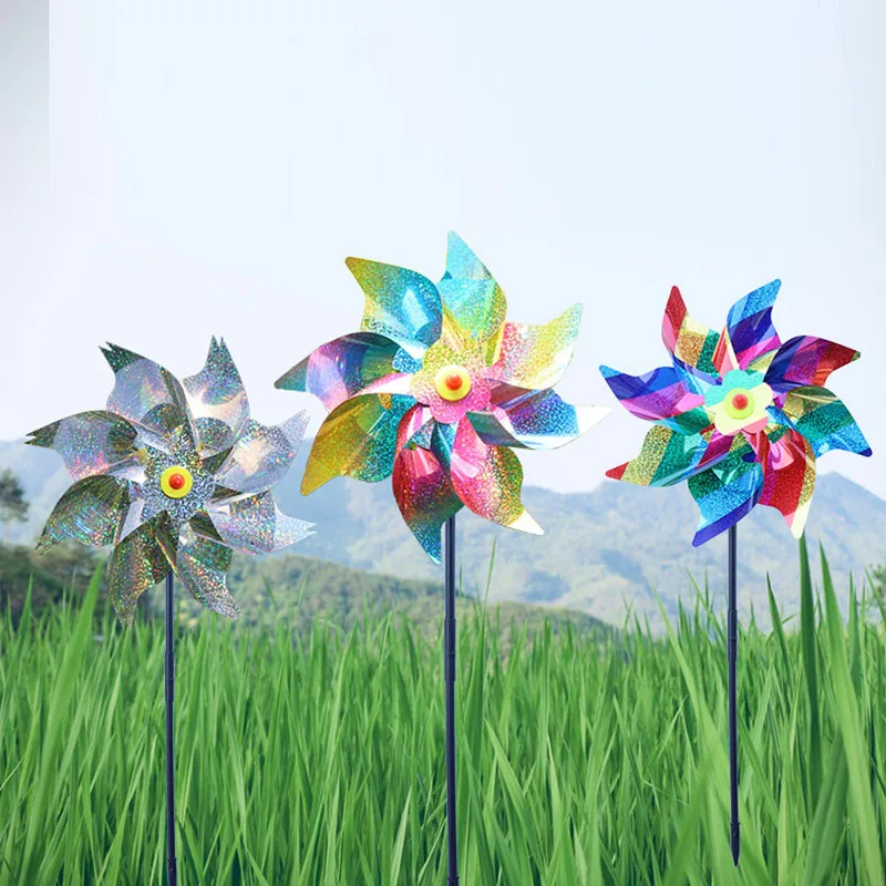 

Laser Anti Bird Pigeon Repeller Windmill Reject Pinwheels Spinner Reflective Balcony Outdoor Garden Birds Scare Away Repeller