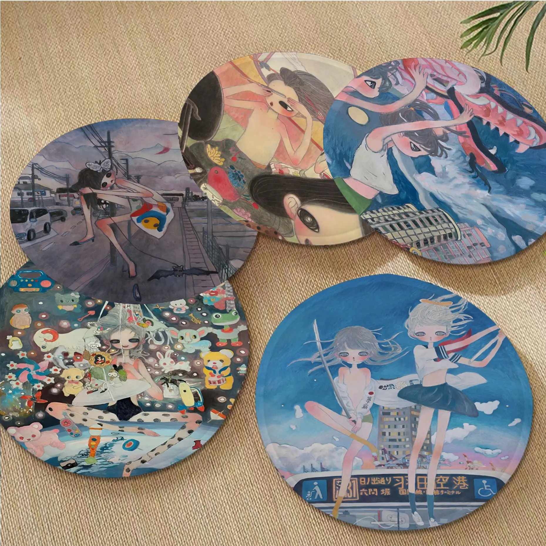 

Aya Takano Creative Plush Cushion Home Back Cushion Soft Comfortable 50x50cm Seat Mat