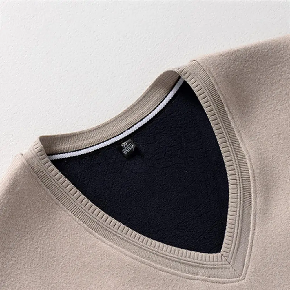 

Trendy Autumn Sweater Vest Knitwear Father Autumn Vest Sleeveless Thick Father Autumn Vest Thermal