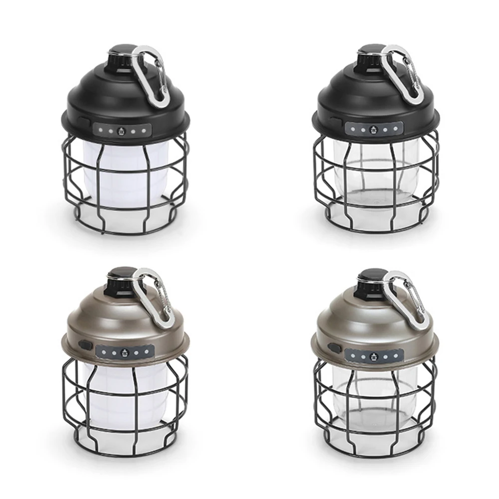 Винтажный металлический подвесной мини-фонарь с батареей 2300 мАч теплый