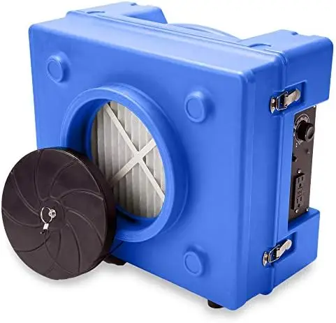 

Free shipping HEPA Air Scrubber Commercial Industrial Grade Air Purifier Negative Air Machine for Water Damage Restoration, Blue