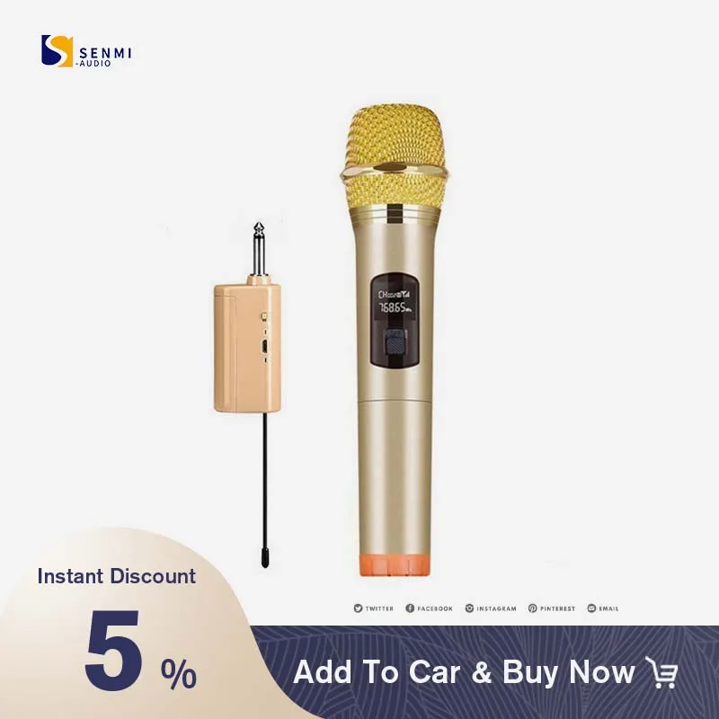

Handheld Microphone Hot Sale Wireless Microphone Karaoke Microphone For Singing/Speech/Stage Performance