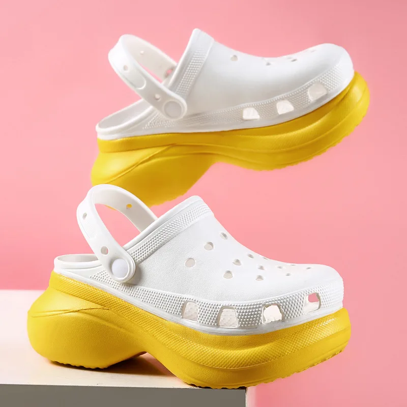 Women's high-heeled slippers with thick soles 2023 new summer foreign trade shoes