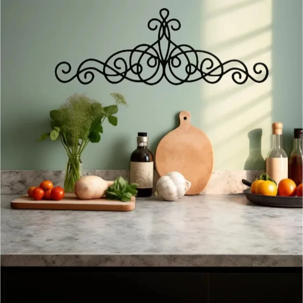 Металлический Настенный декор традиционный медальон из черного металла в