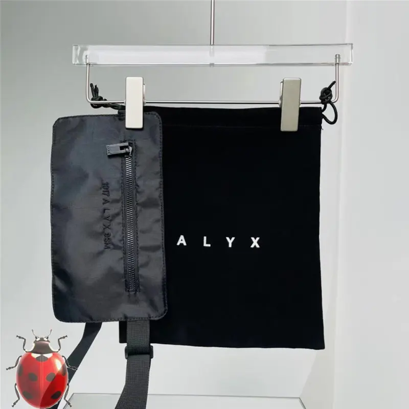 Best Quality Canvas ALYX Bag Men Women Embroidered 1017 ALYX 9SM Letters Logo Zipper Pocket Messenger Bag Four Seasons