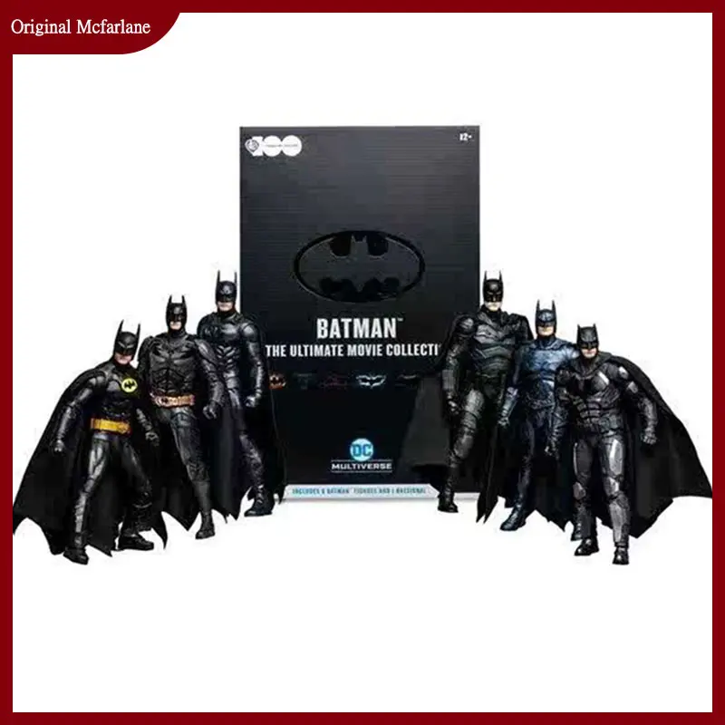 

Original Mcfarlane Batman The Ultimate Movie Collection 7inch Wb 100 Dc Multiverse 6-Pack Action Figures Collection Models Toys