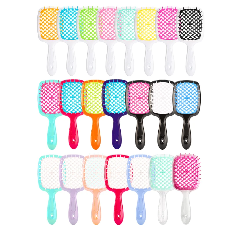 

1pcs Wide Teeth Tangled Hair Comb Women Scalp Massage Comb Detangling Hair Brush Hollowing Out Home Salon Hair Styling Tools