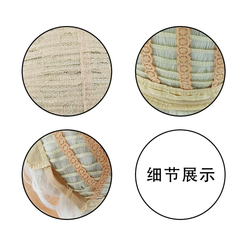 Европейская и американская белая мода короткие вьющиеся волосы белое химическое