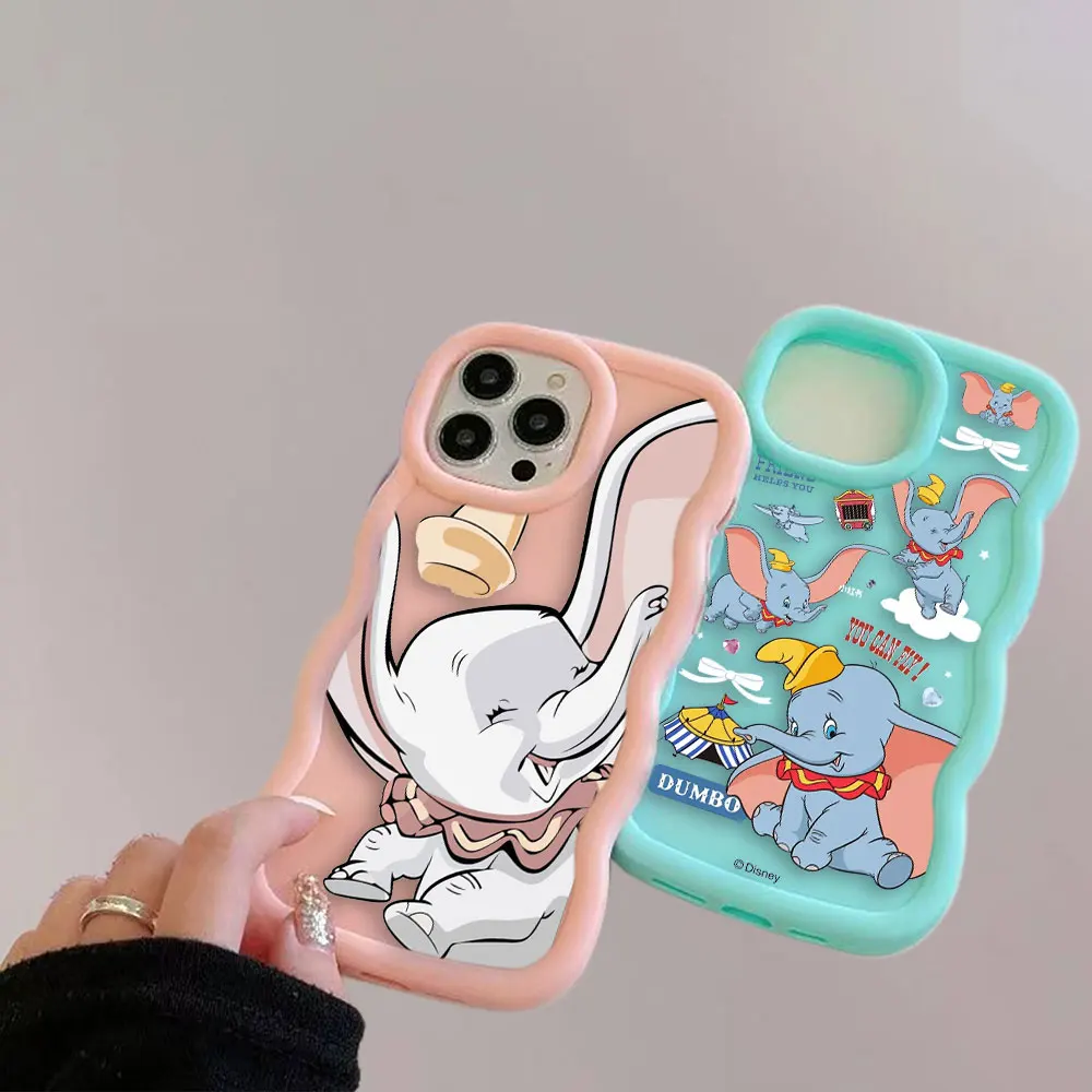 Противоударный матовый чехол для телефона Disney Cute Dumbo Samsung GALAXY S21 S23 S20 S24 S25 FE ULTRA PLUS J7