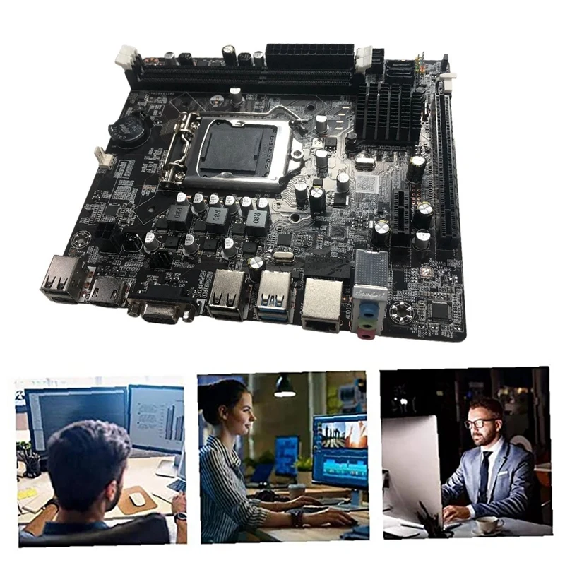 Комплект материнской платы B75 с процессором I3 2100 LGA 1155 2XDDR3 1066/1333/1600 МГц ОЗУ USB3.0 SATA3.0