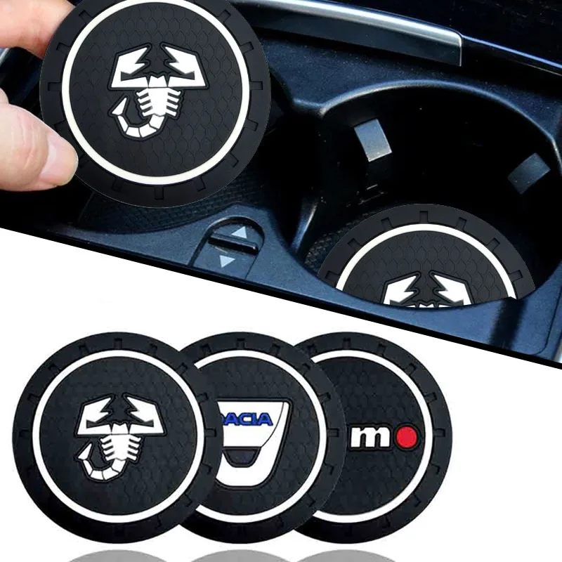 

Car Badge Silicone Anti-skid Water Coaster for Renault Clio 2 3 4 Megane 2 3 Trafic 2 Captur Sport Fluence Sandero Accessories