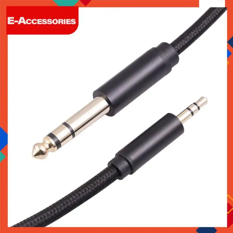 

For Mixer Amplifier Audio Cable Gold Plated Connected To Mobile Phone Computer 3.5mm To 6.35mm Audio Adapter 3.5mm Stereo Male