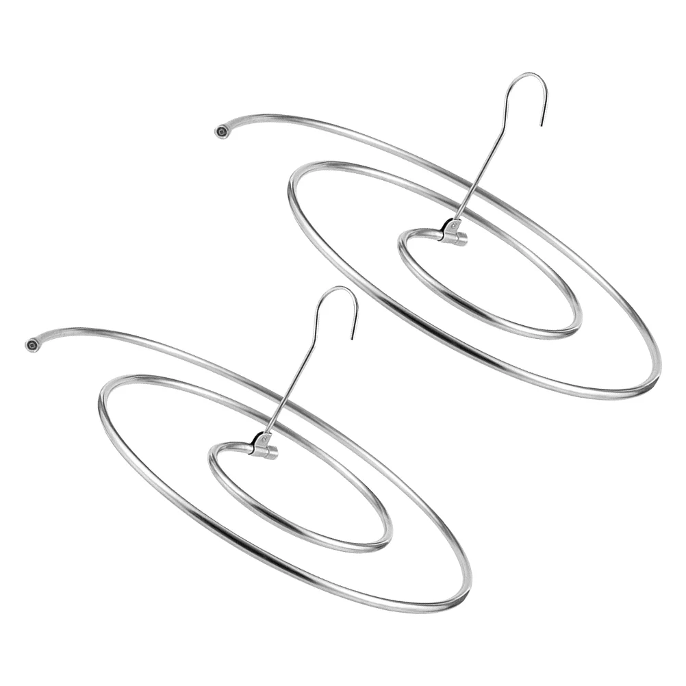 

2 Pcs Bed Linen Drying Rack Blanket Hangers Laundry Drying Rack Folding Spiral Sheet Dry Hanger Stainless Steel Drying Hanger