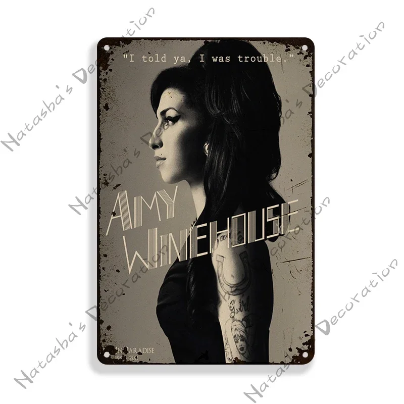 

Металлический знак Amy Winehouse
