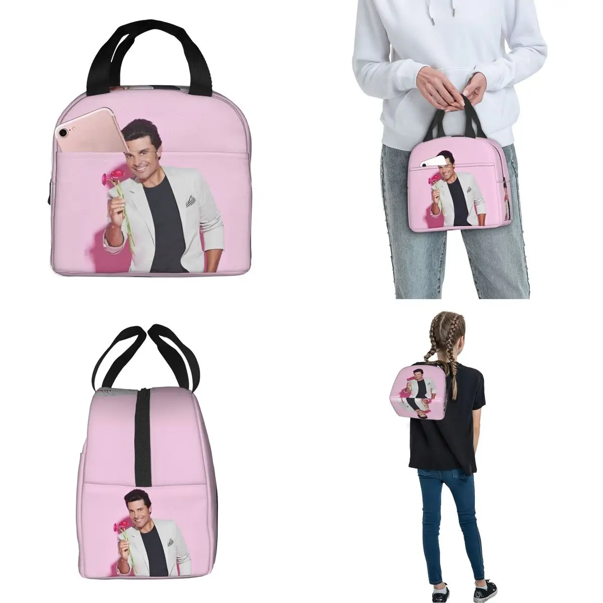 Изолированная сумка для ланча Chayanne Ланч-бокс латиноамериканского поп-певца