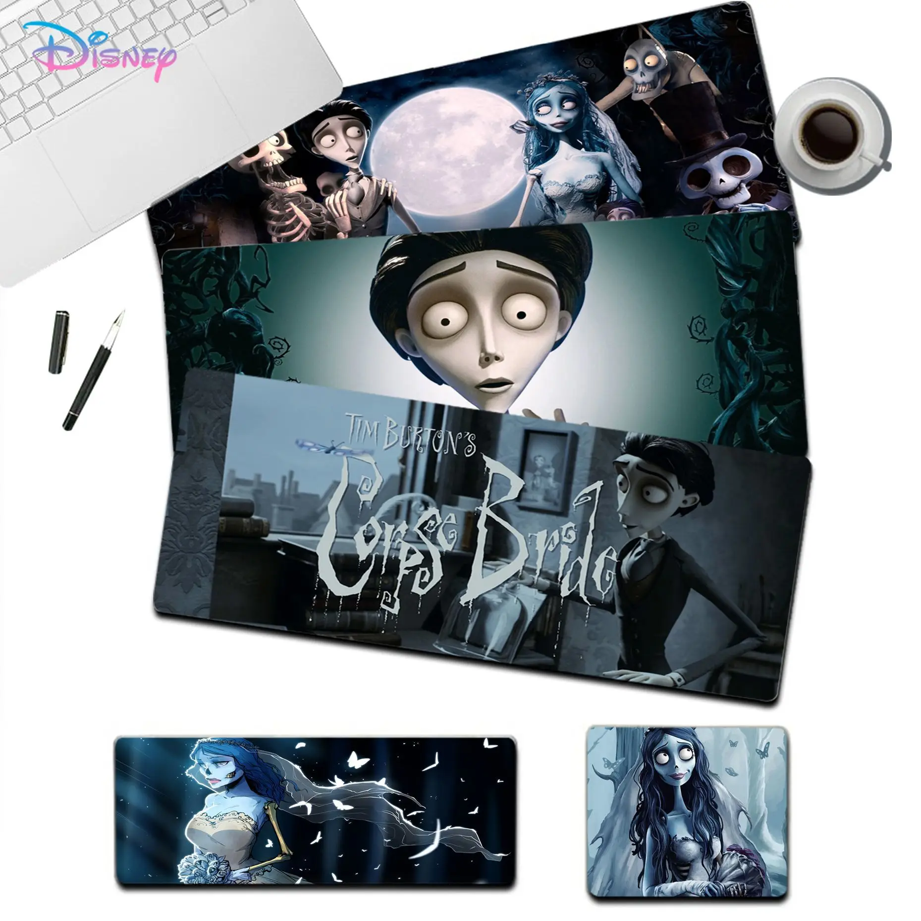 

Disney Corpse Bride Mousepad New Arrivals Gamer Speed Mice Retail Small Rubber Mousepad Size for big CSGO Game Desktop PC Laptop