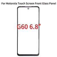 50pcslot for motorola moto g60 touch screen front outer glass panel lens for moto g60 panb0001in lcd glass with oca glue film