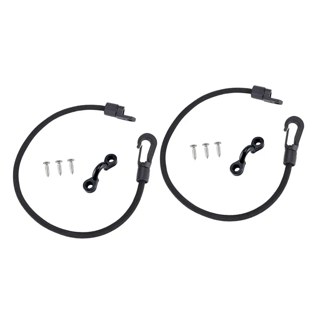 

12inch Boat Fishing Rod Tamer Strap Holder Elastic Rope Bungee Cord Part
