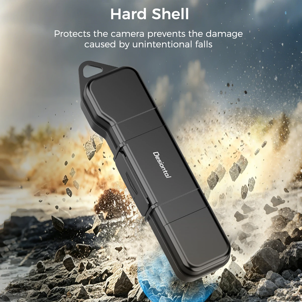 Фото Универсальный жесткий чехол для DJI Osmo Pocket 3 и Pocket 4 с защитной пленкой и магнитными слотами для фильтров, портативный кейс для переноски №5