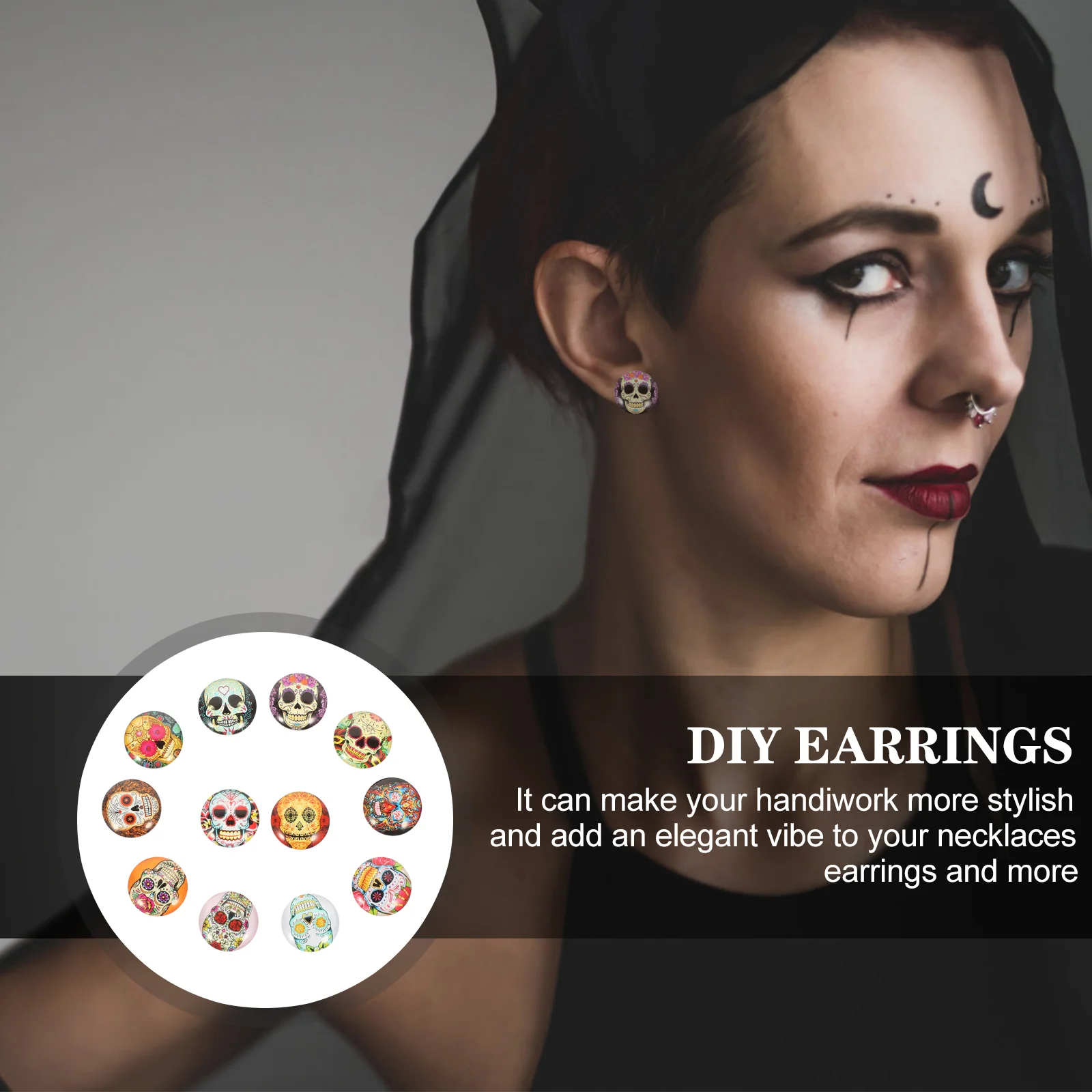 

Glass Domeround Gemstone Flatback Jewelry Charms Charm Half Diy Flataccessories Bead Sticker Magnet Beads Making Tiles Head