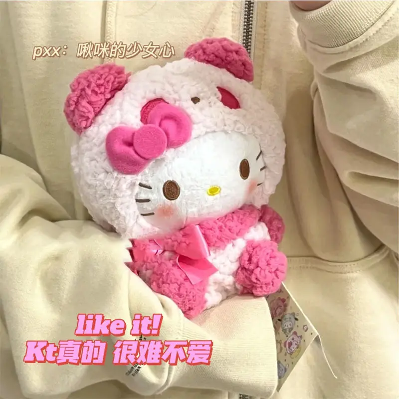 

Hello Kitty Cat Sanrio Plush Doll Cartoon Cute Girls Gifts Panda Crossdressing