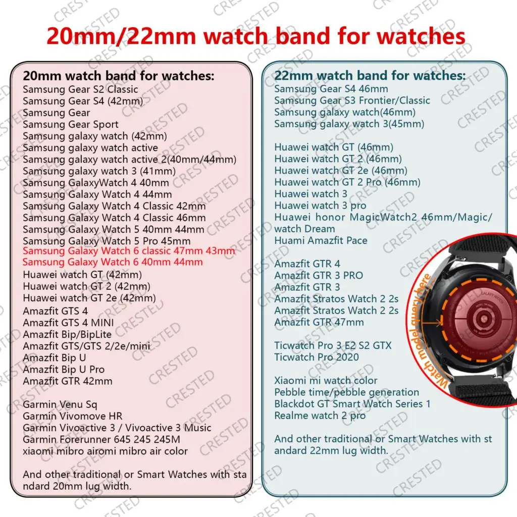 Фото Силиконовый ремешок 20 мм для Samsung Galaxy Watch 6/4/5 40 мм, 44 мм/5 Pro 45 мм, браслет для Galaxy Watch 6 4 Classic 47 мм, 43 мм, 42 мм, 43 мм №4