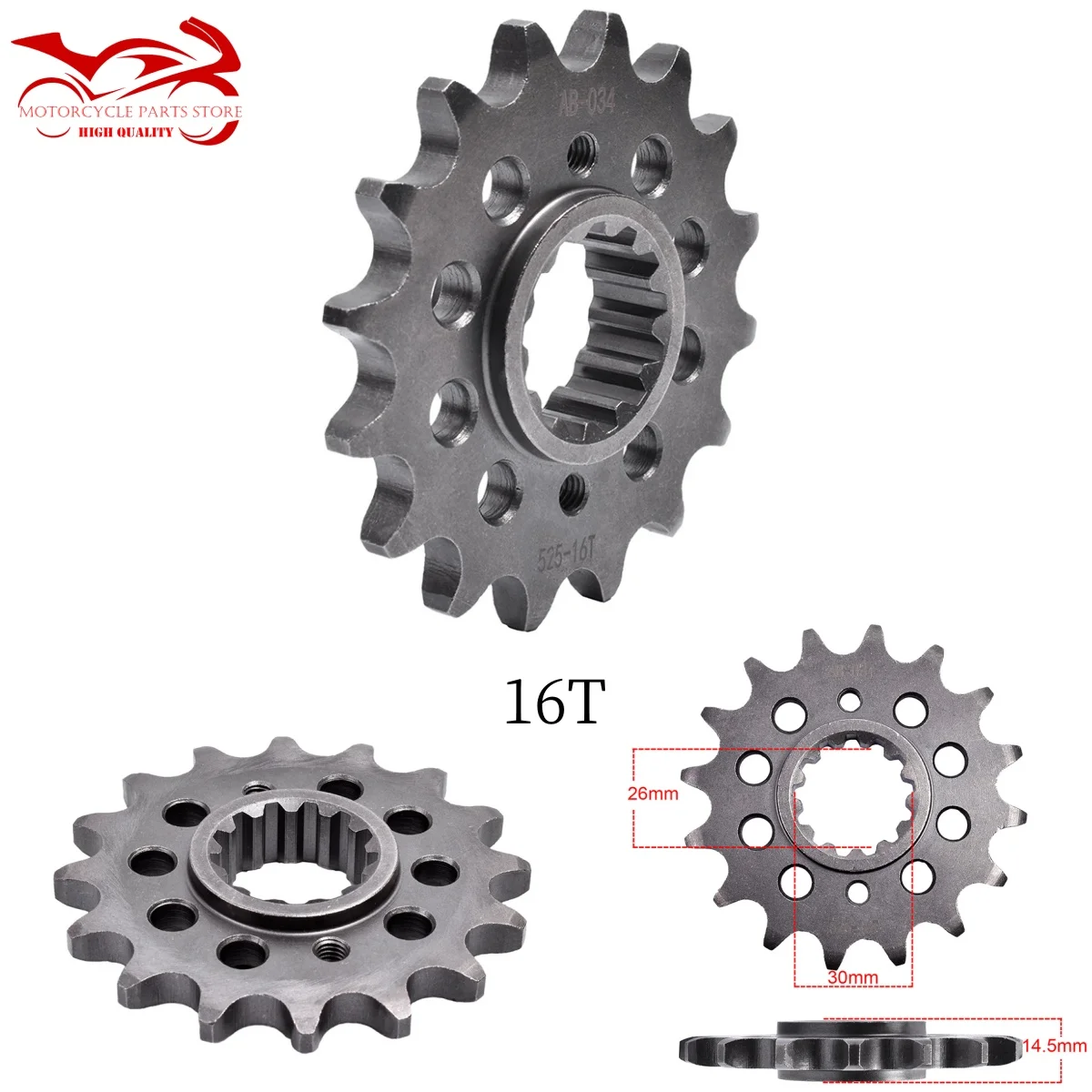 Звездочки цепи 525 17T 16T для 1000CC 1100CC 800CC 900CC Honda VF700 vFR 750 800 CB 900 1000 CBR1000 CBR1100 CB1100 VF1000