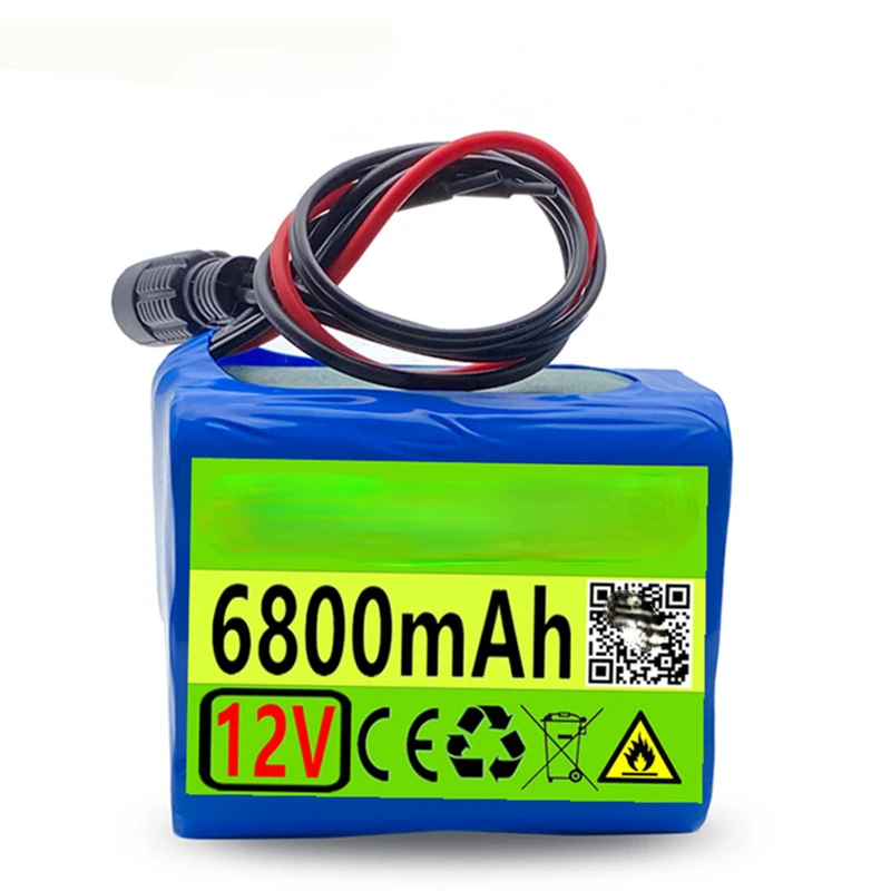 

Литий-ионная аккумуляторная батарея 12 В, 6800 мАч, 18650 Ач, 12,6 с семейным аккумулятором, защитная плата + зарядное устройство в
