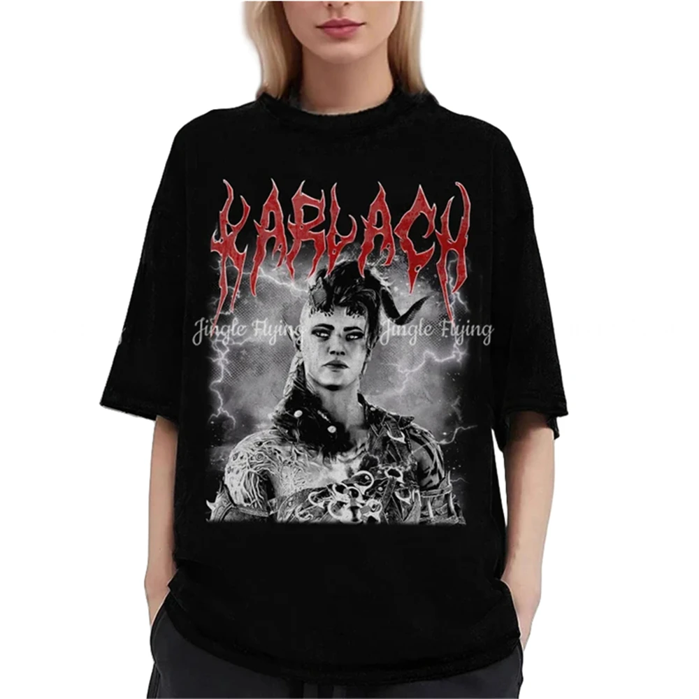 Винтажная рубашка для ворот Karlach balhardgate веер бадура подарок геймера