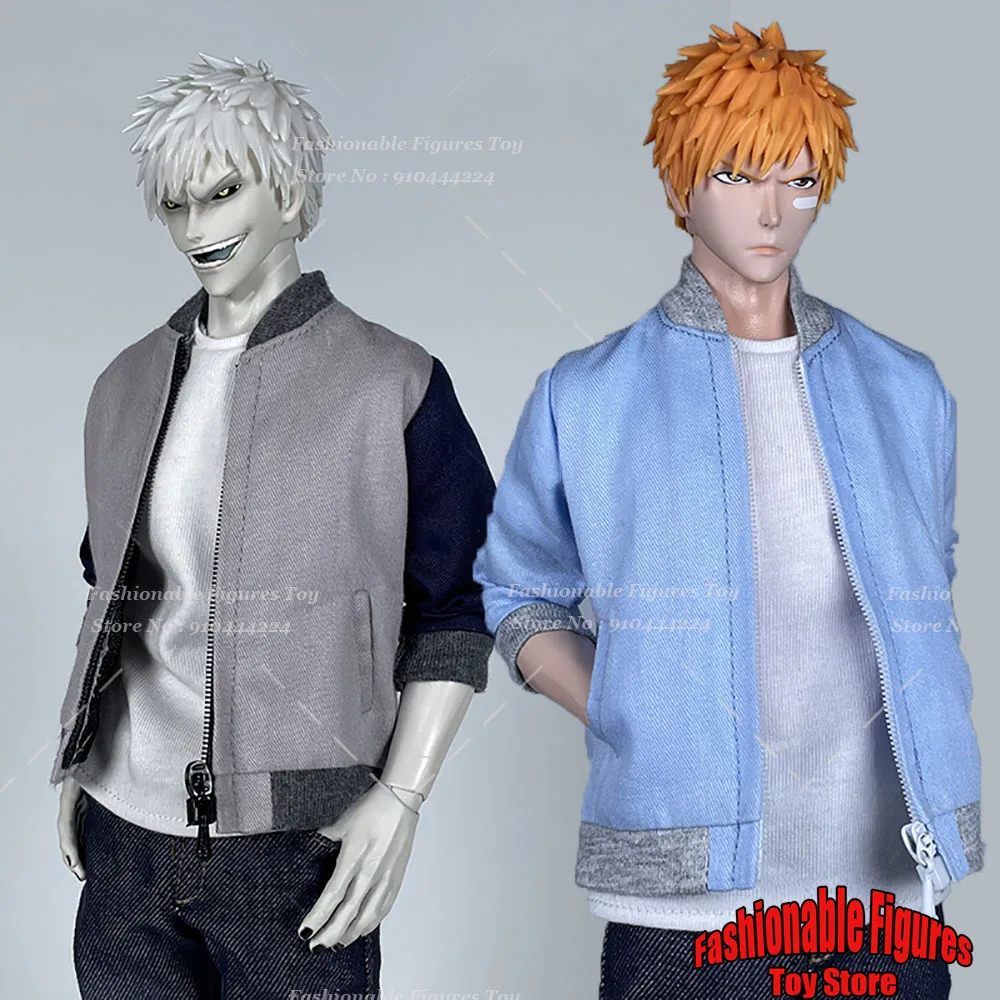 1/6 мужское пальто-солдат модная куртка с длинными рукавами и воротником-стойкой