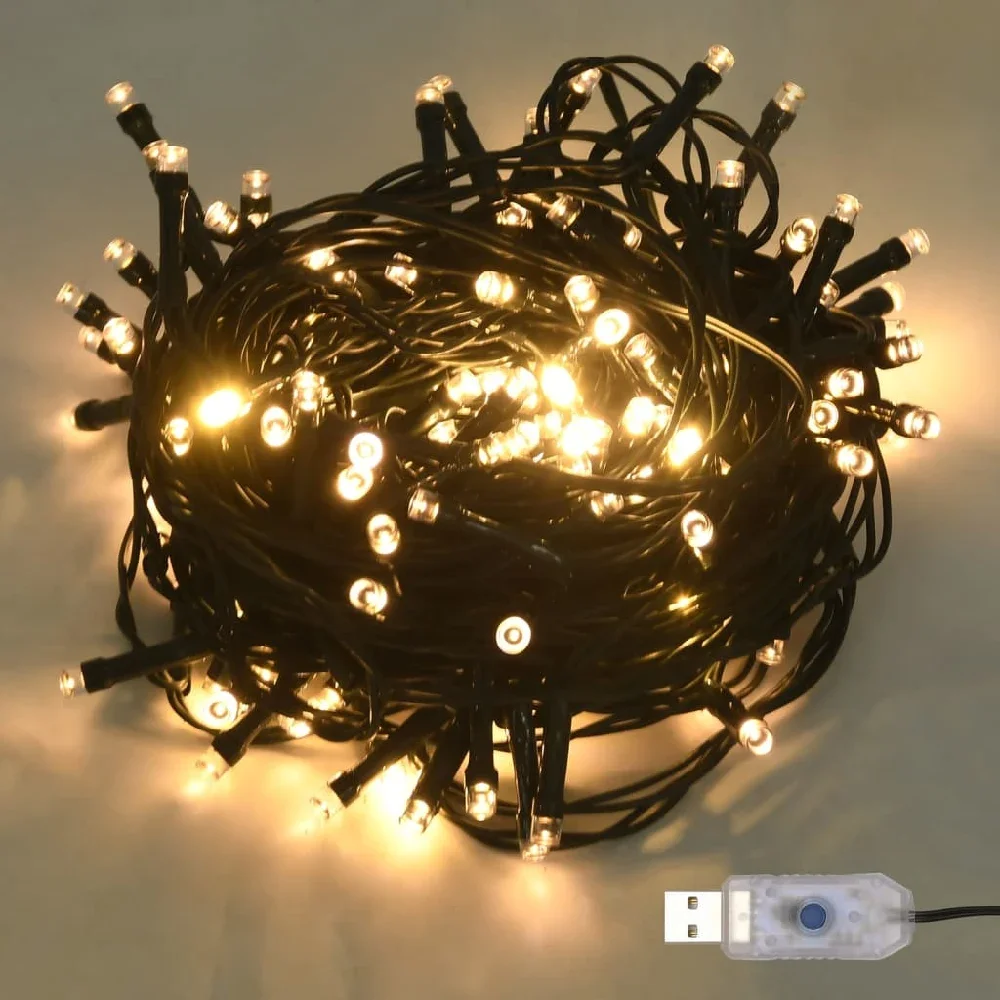 

LED String with 150 LEDs Warm White 1197" PVC