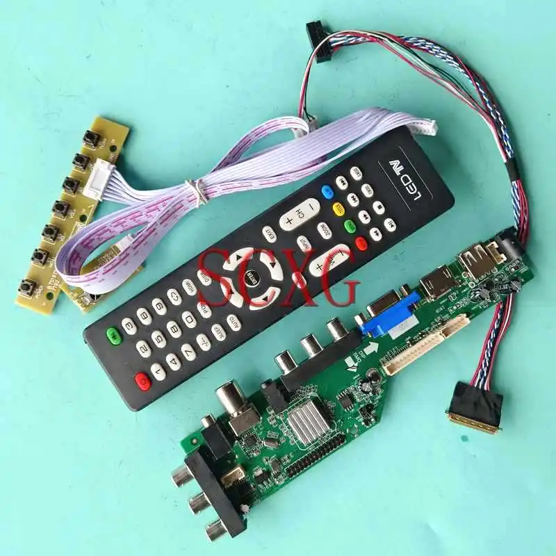 

For LTN156AT35 LTN156AT36 Laptop Panel DVB Digital Controller Board HDMI-Compatible VGA USB AV RF Kit 1366*768 LVDS 40 Pin 15.6"