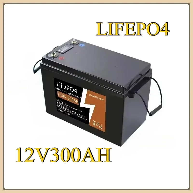 Литиевая батарея LiFePO4 BMS 12 В 300 Ач для кемпера RV 8 тележки гольфа бездорожья