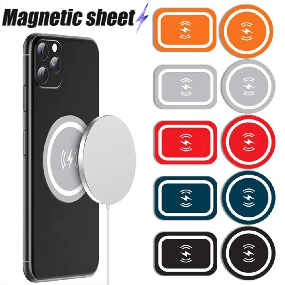 

Ultra-Thin Metal Plate Supporting Wireless Charging for Mobile Phone Universal Car Mount Magnetic Charger Holder Sticker Plate