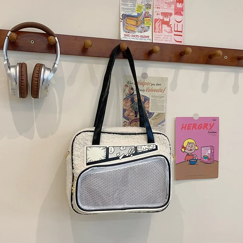 HAEX Y2K аниме Ita сумки женские зимние новые дизайнерские эстетические сумки-тоут