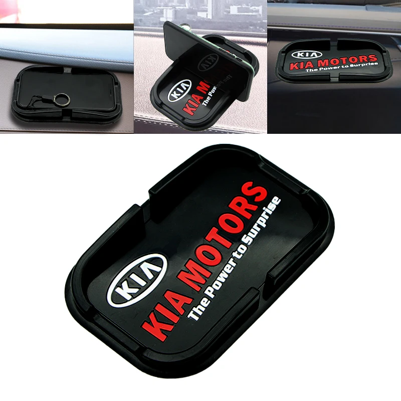 Автомобильный нескользящий коврик для телефона GPS-держатель KIA K2 K3 K5 Sorento Sportage R Rio