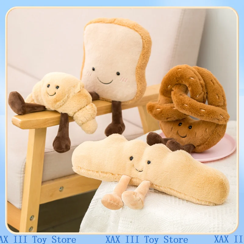 Милый плюшевый тост Jellycat хлеб круассаны багет игрушка мягкая кукла для еды хлеба