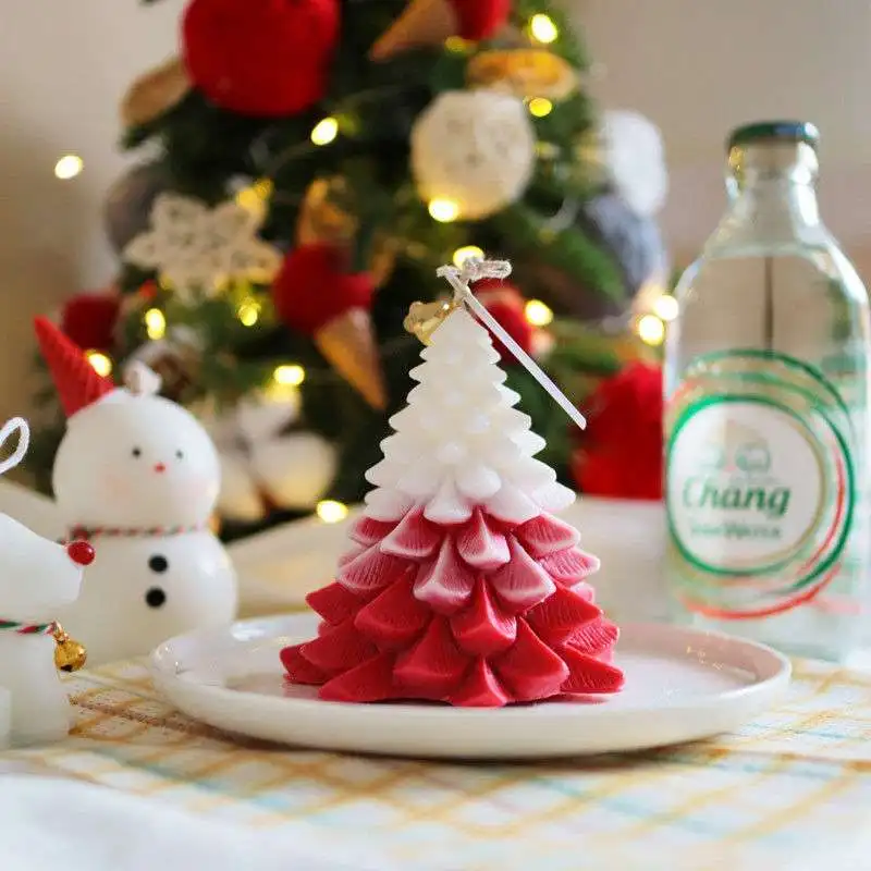 

Christmas Tree Aromatherapy Room Bedroom Household Decoration Candle Christmas Gift Photo Prop Tabletop Holiday Decorations