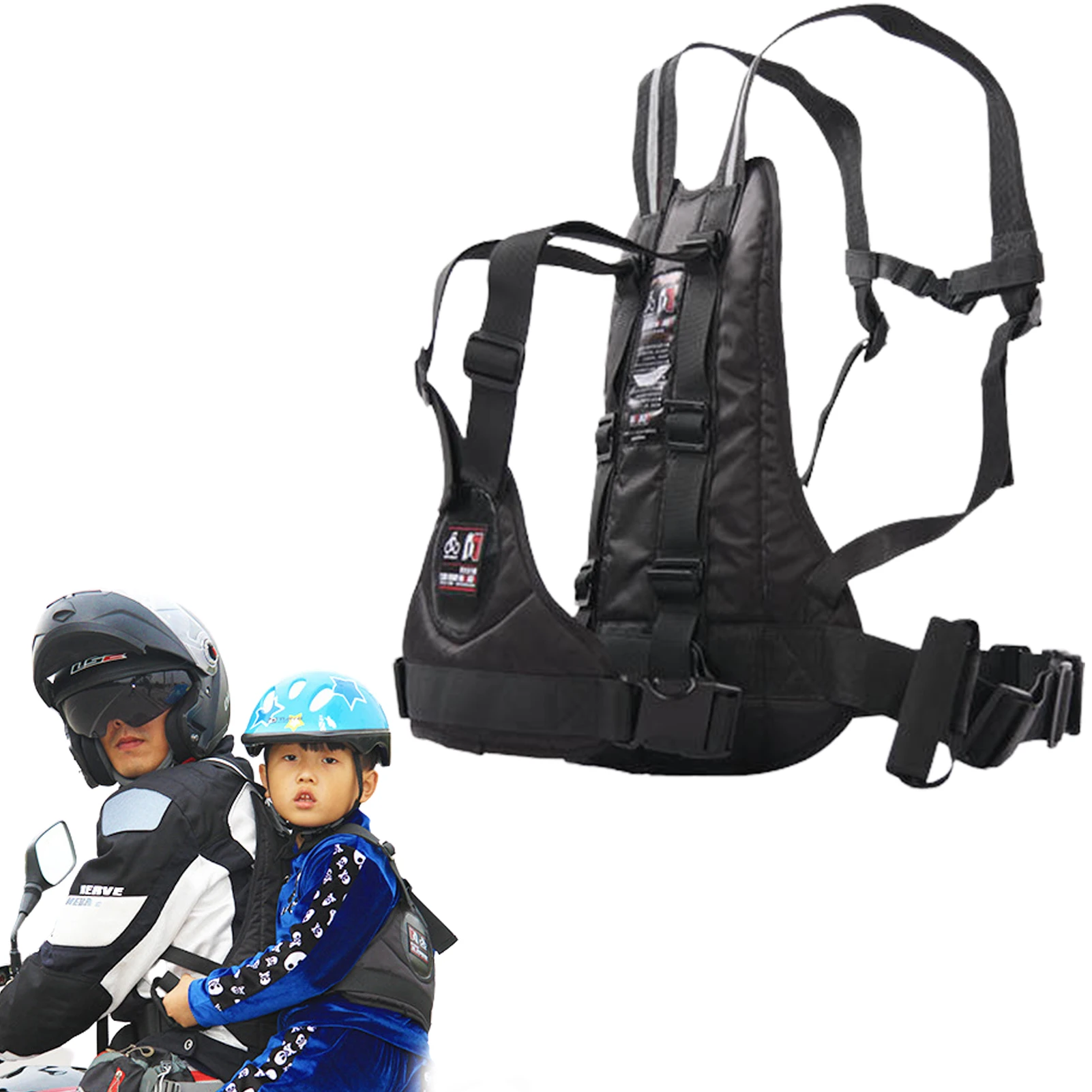 

Child Motorcycle Harness Children Motorcycle Safety Strap Adjustable Motorcycle Passenger Harness With Buckle
