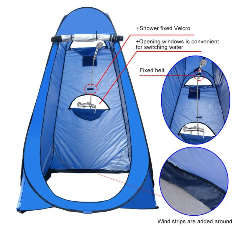 Outdoor Camping Tent Portable Shower Tent Single Person Bath Cover Changing Fitting Room Tent