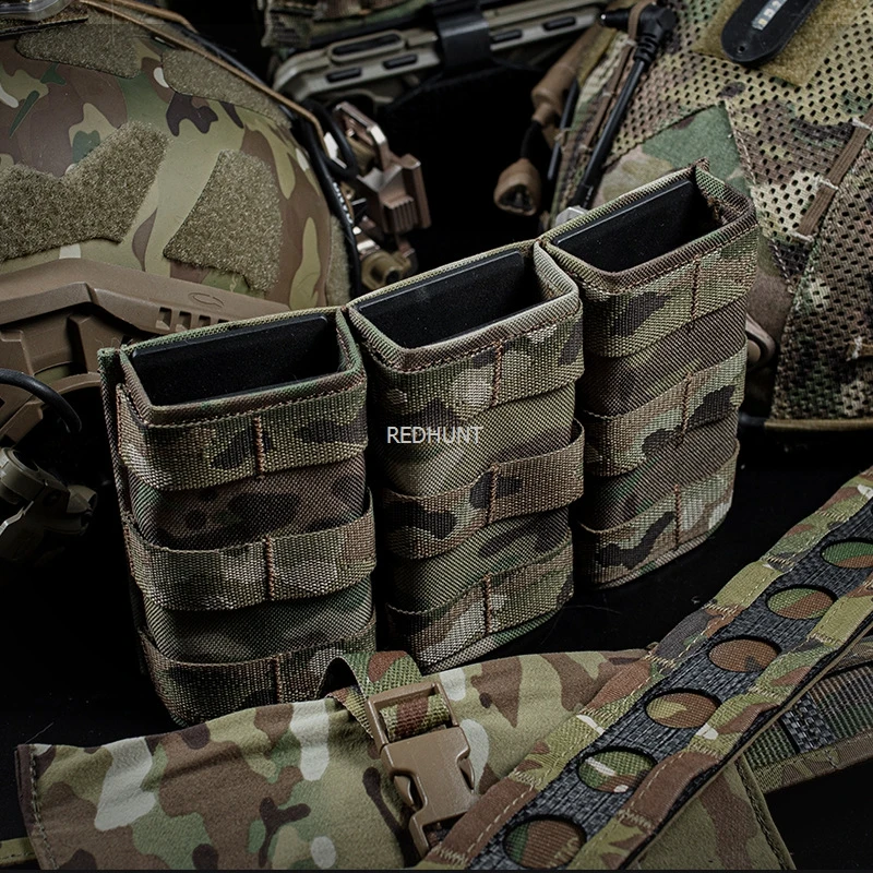 Фото Боевая Сумка Molle, жилет, Магнитная сумка, пакет быстродействующих картриджей, держатель для боеприпасов, тройная сумка для магазина 7,62 №5