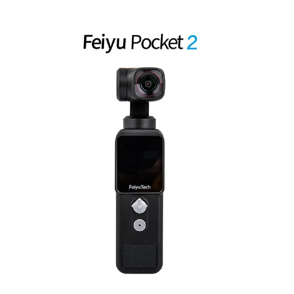 

4K Video Action Camera With phone Light Handheld 3 Axis Gimbal Stabilized with Mic 130° View 12MP Photo 4xZoom Feiyu Pocket 2