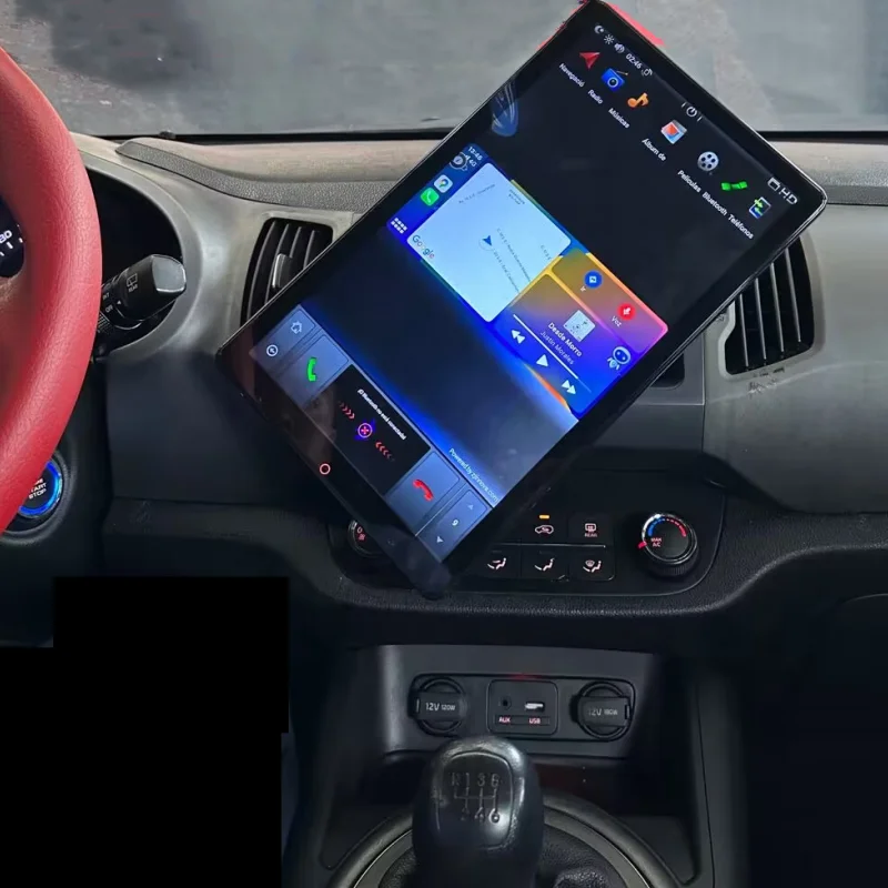 

KSPIV Android Universal 13.6 Inch Electrically Rotation Screen Car Multimedia Player GPS Navigation Auto Bluetooth Radio Stereo