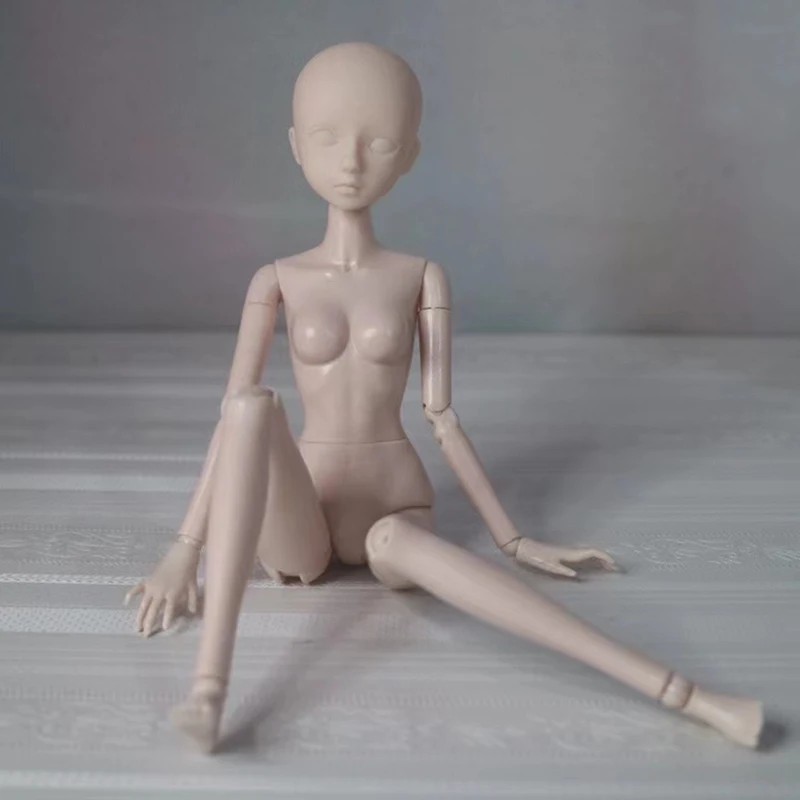 

1/6 BJD Doll Ball Jointed Body 30CM SD Doll Can Open Head With Elf Ears Accessories DIY Kids Toys For Art Creator Girl Gift