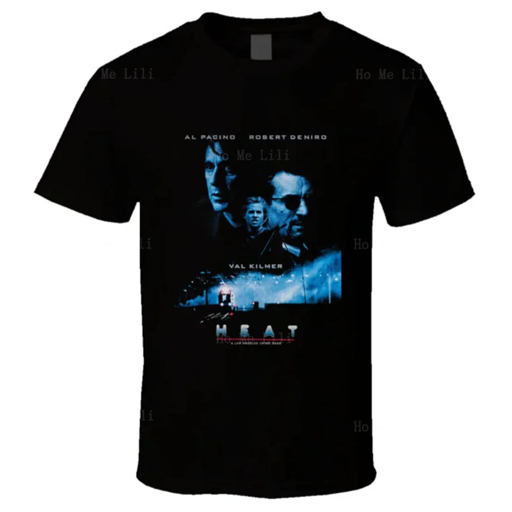 Heat De Niro Pachino Ретро гангстерский фильм Мужчины Женщины Негабаритная футболка