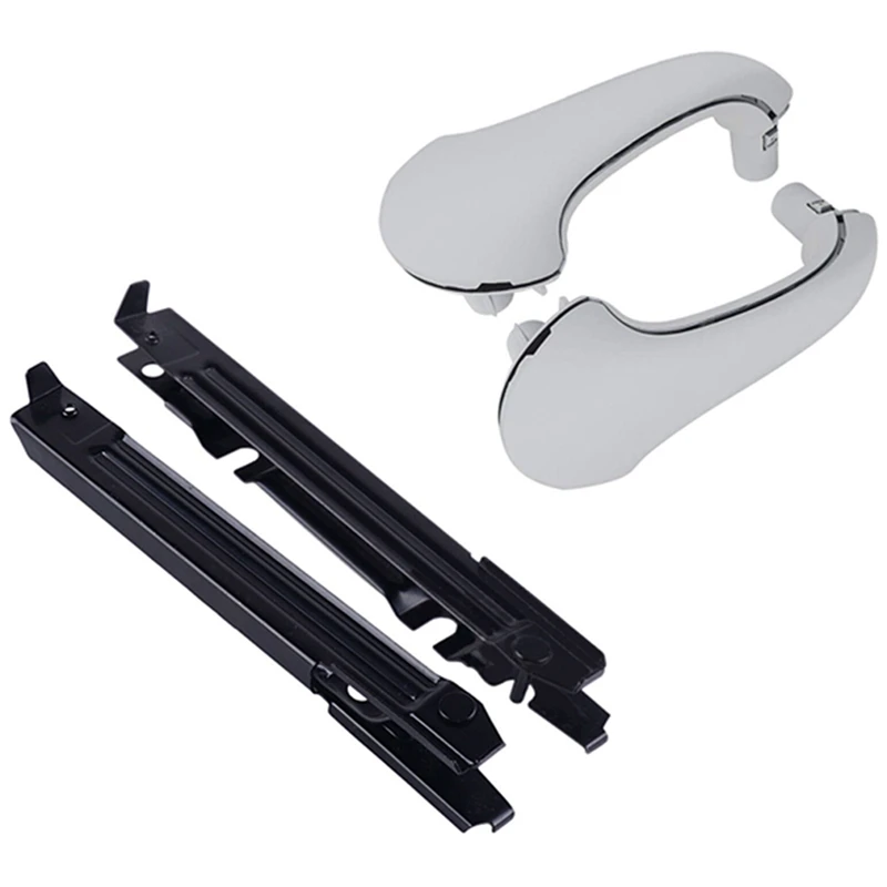 

1Pair For Mercedes Benz W203 C-Class C230 03-07 Front Left And Right Door Pull Handles & 2Pcs Front Bumper Bracket End