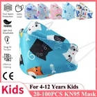 Детская маска для лица kn95, детская одобренная KN95 fpp2 маска для мальчиков и девочек, одноразовая маска для рта, защитная маска kn95mask ffp2mask, детская маска