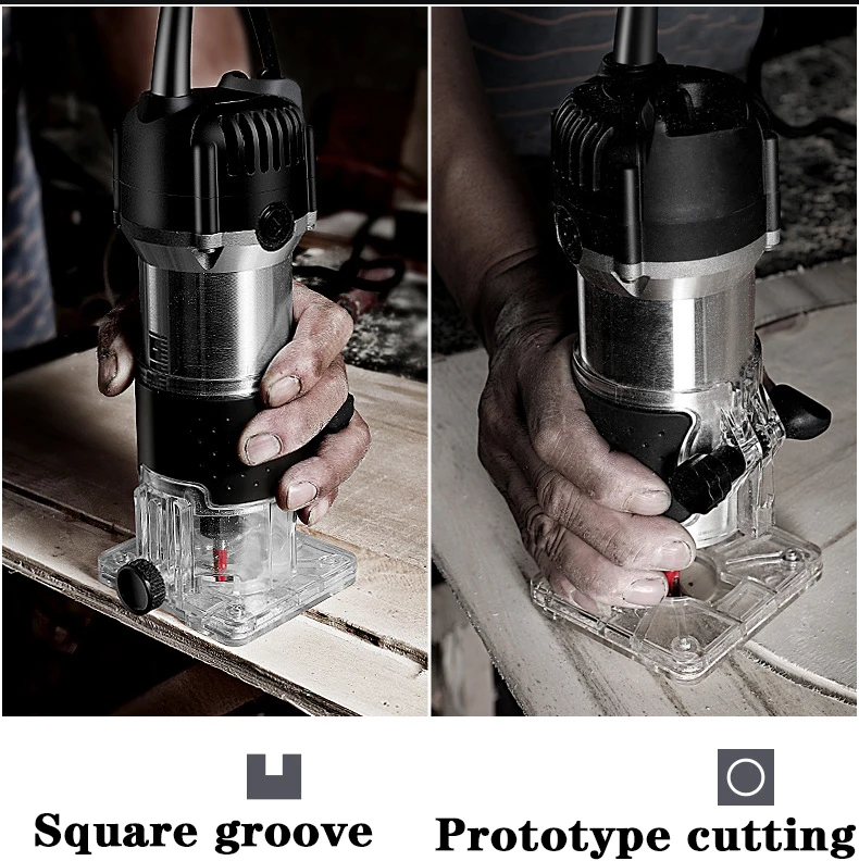Деревообрабатывающий электрический триммер 800 Вт 30000 об/мин фрезерный станок по