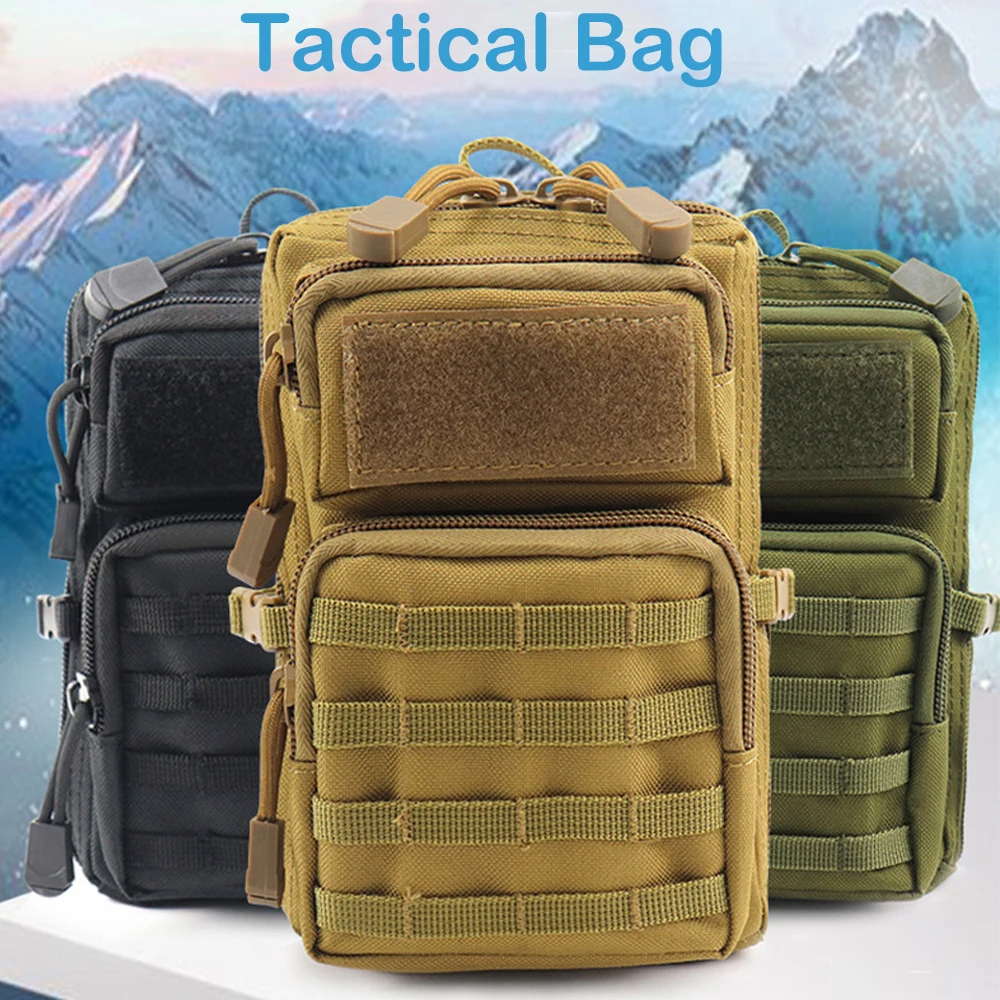 

Multifunction Tactical Pouch Military Molle Hip Waist EDC Bag Wallet Purse Phone Holder Bags Camping Hiking Hunting Fanny Pack